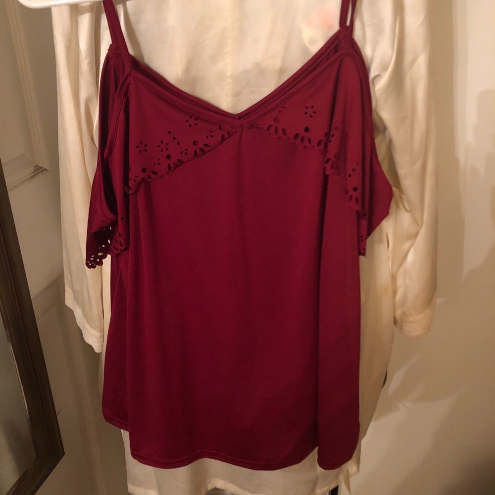 Fancyqube blouse with drop sleeves